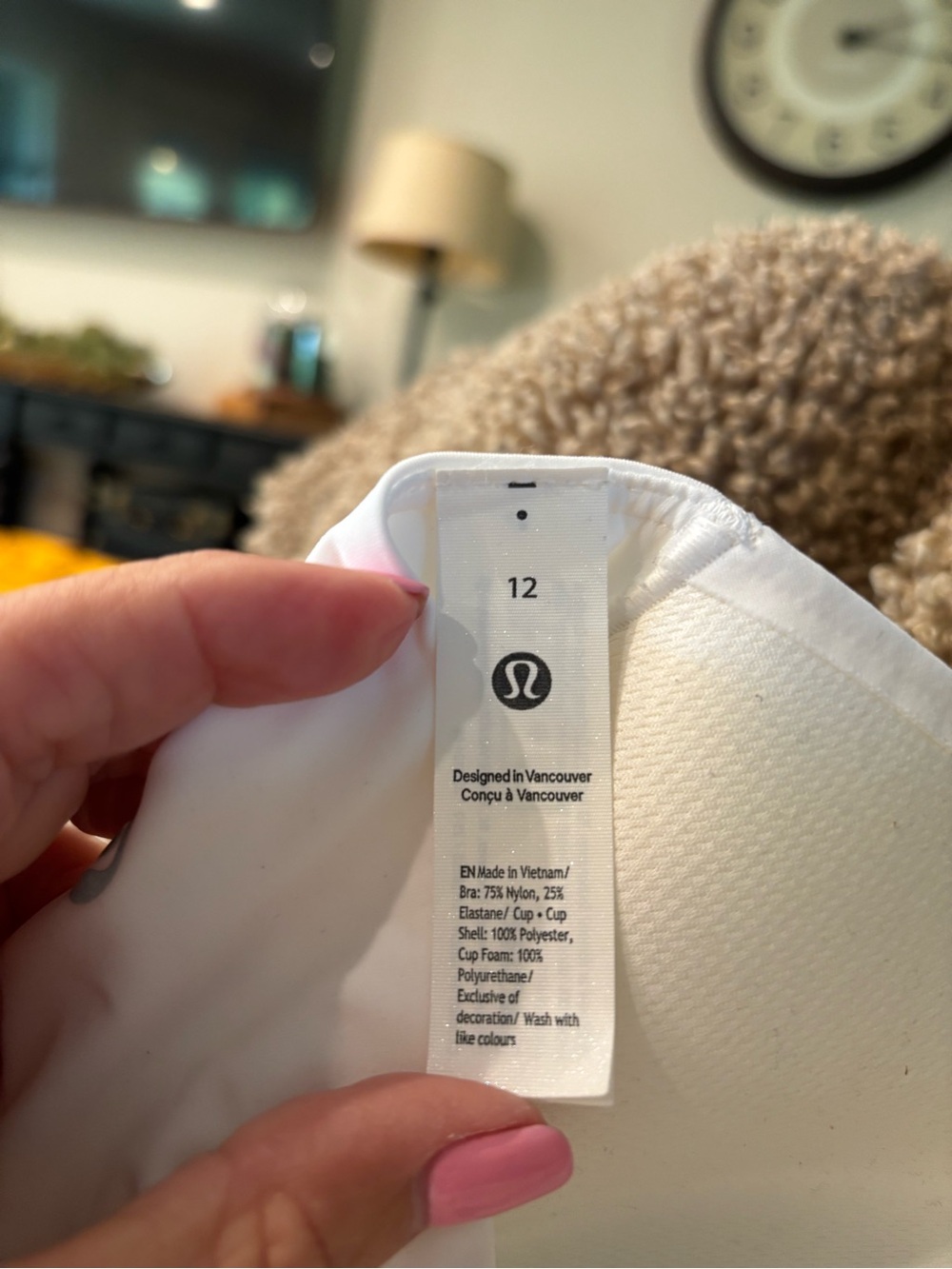 lululemon athletica White Sports Bra - Padded Support
